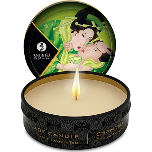 Vela de Masaje Shunga Zenitude 30ml con Aroma a Té Verde