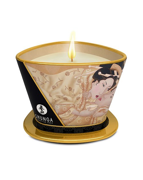 Vela de masaje Shunga Desire con aroma a vainilla